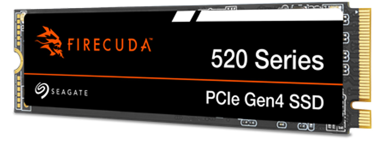 SSD M.2 Seagate FireCuda 520 - Frontansicht im Winkel