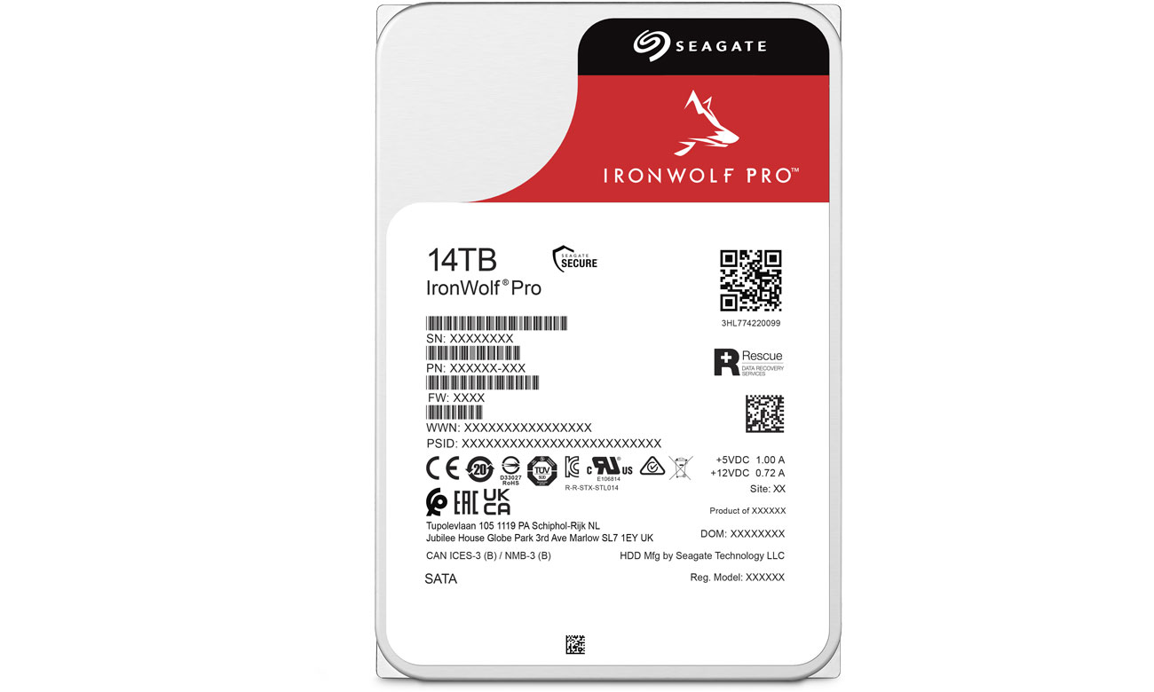 Seagate IRONWOLF PRO 14 TB 7200 U/min 256 MB