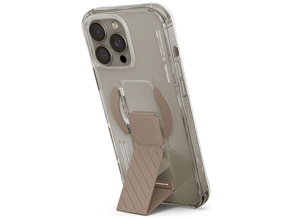 Skinarma Axon Hülle für iPhone 16 Pro Max 6.9 Magnetic Grip Champagner