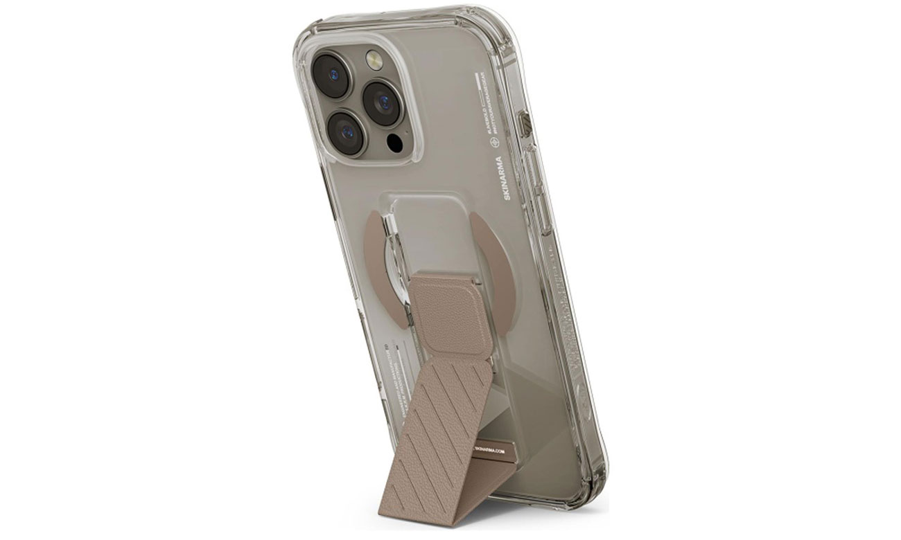 Skinarma Axon Hülle für iPhone 16 Pro Max 6.9 Magnetic Grip Champagner