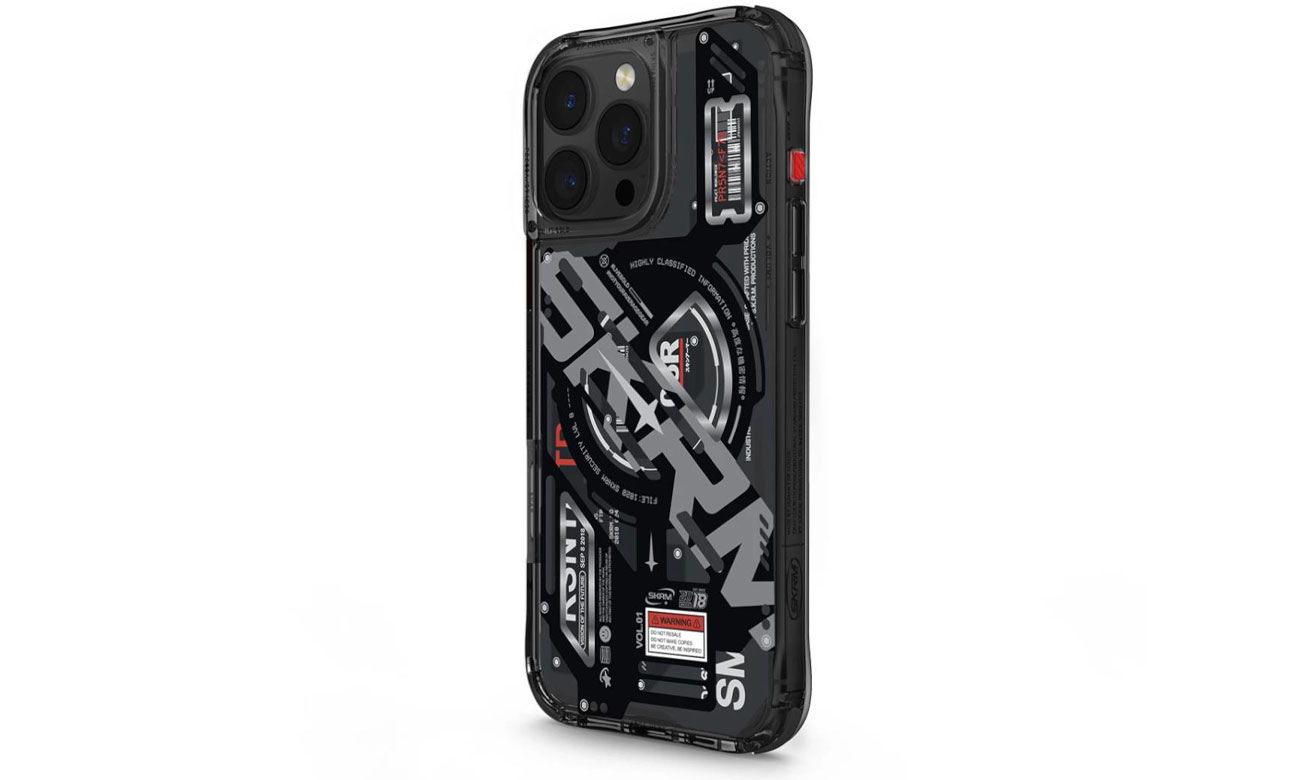 Skinarma Ekho Hülle für iPhone 16 Pro 6.3 Magnetisches Laden schwarz