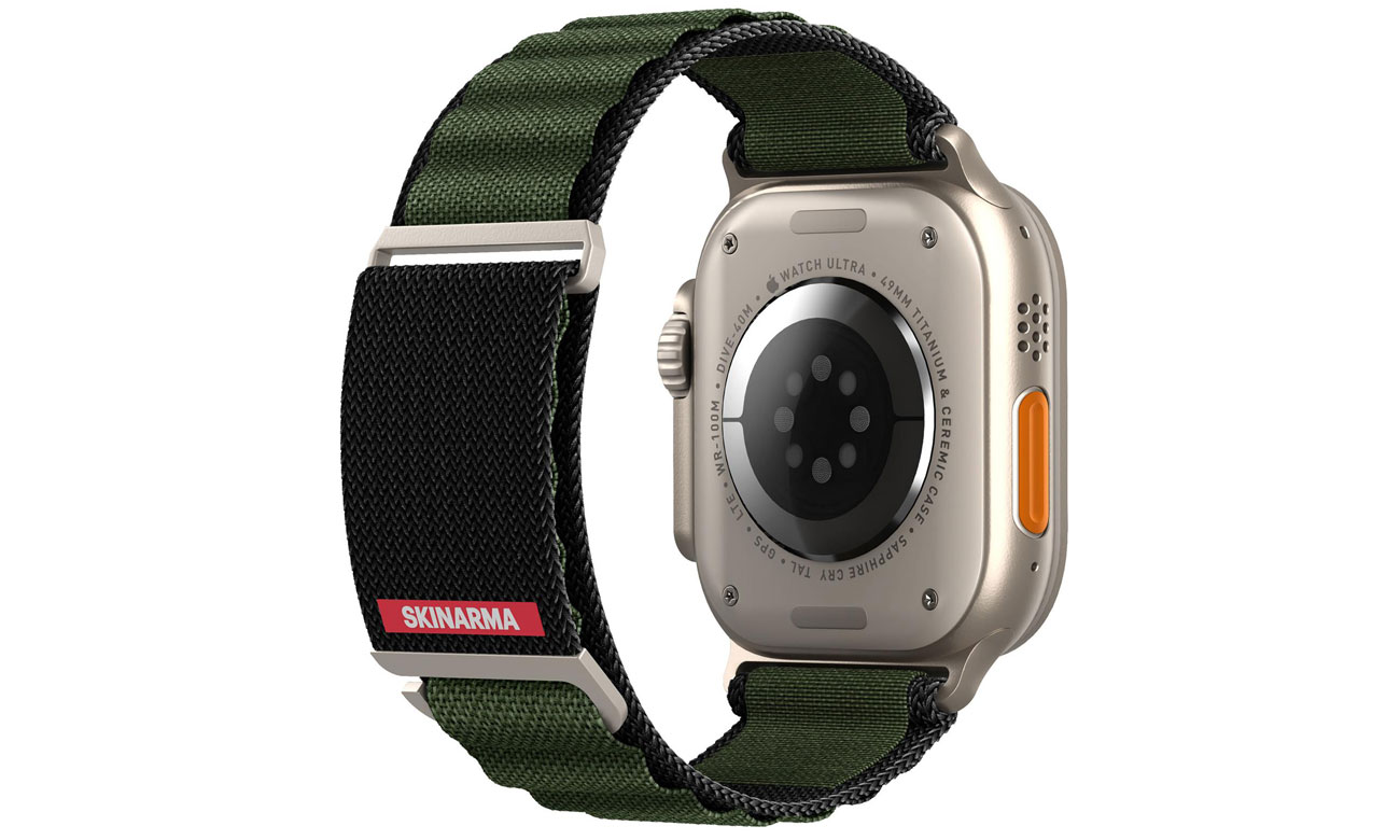 Skinarma Kobu Armband für Apple Watch Ultra 49/45/44mm olive