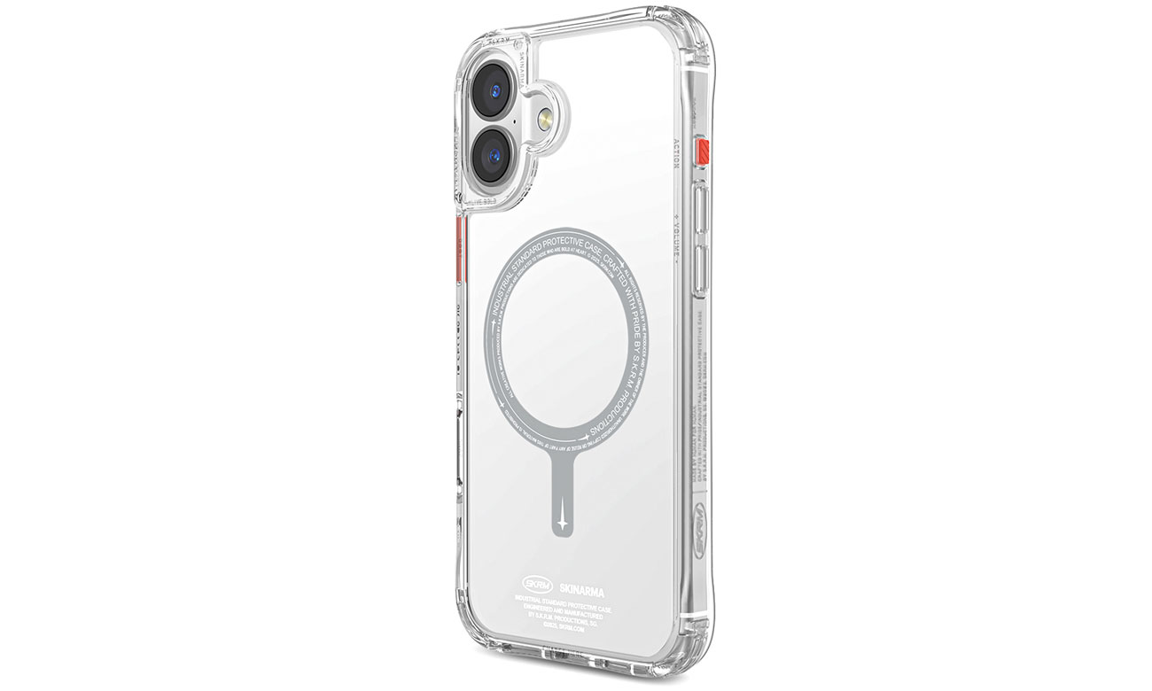 Skinarma Saido Hülle für iPhone 16 6.1 Magnetic Charging klar