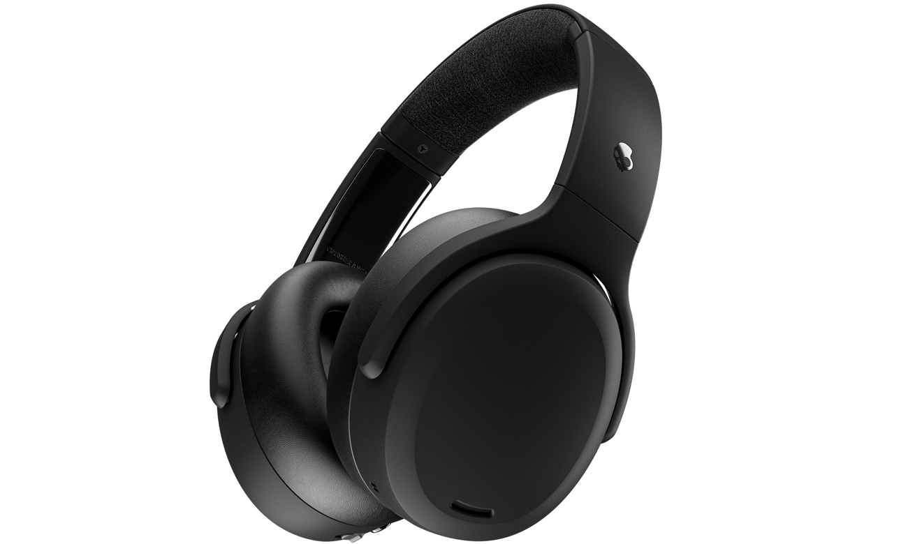 Schwarze kabellose Skullcandy Crusher ANC 2 Kopfhörer - Frontansicht aus einem Winkel