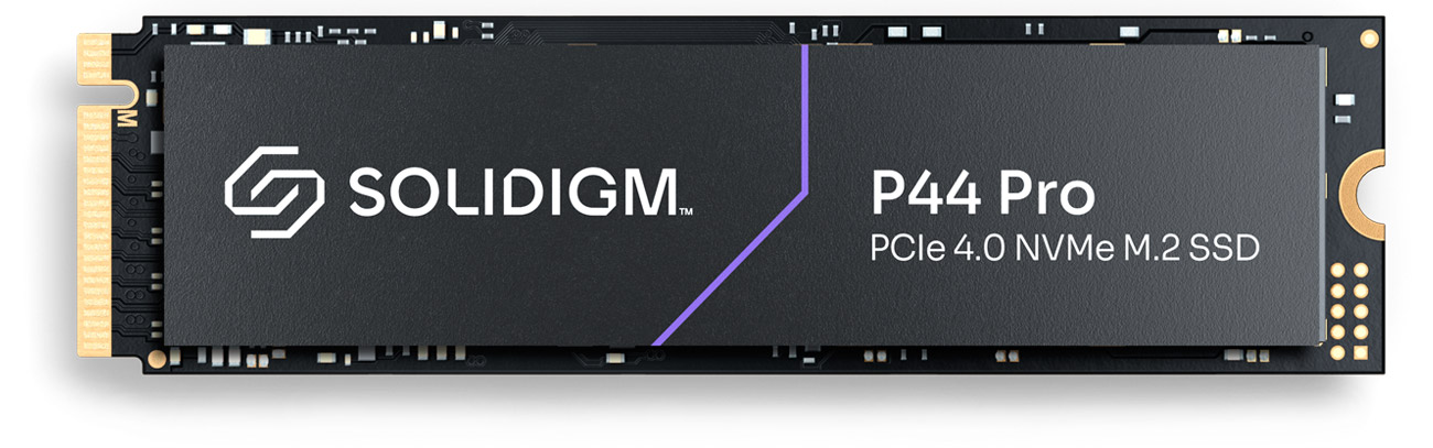 Dysk SSD M.2 Solidigm P44 Pro PCIe Gen4 NVMe - Widok od przodu