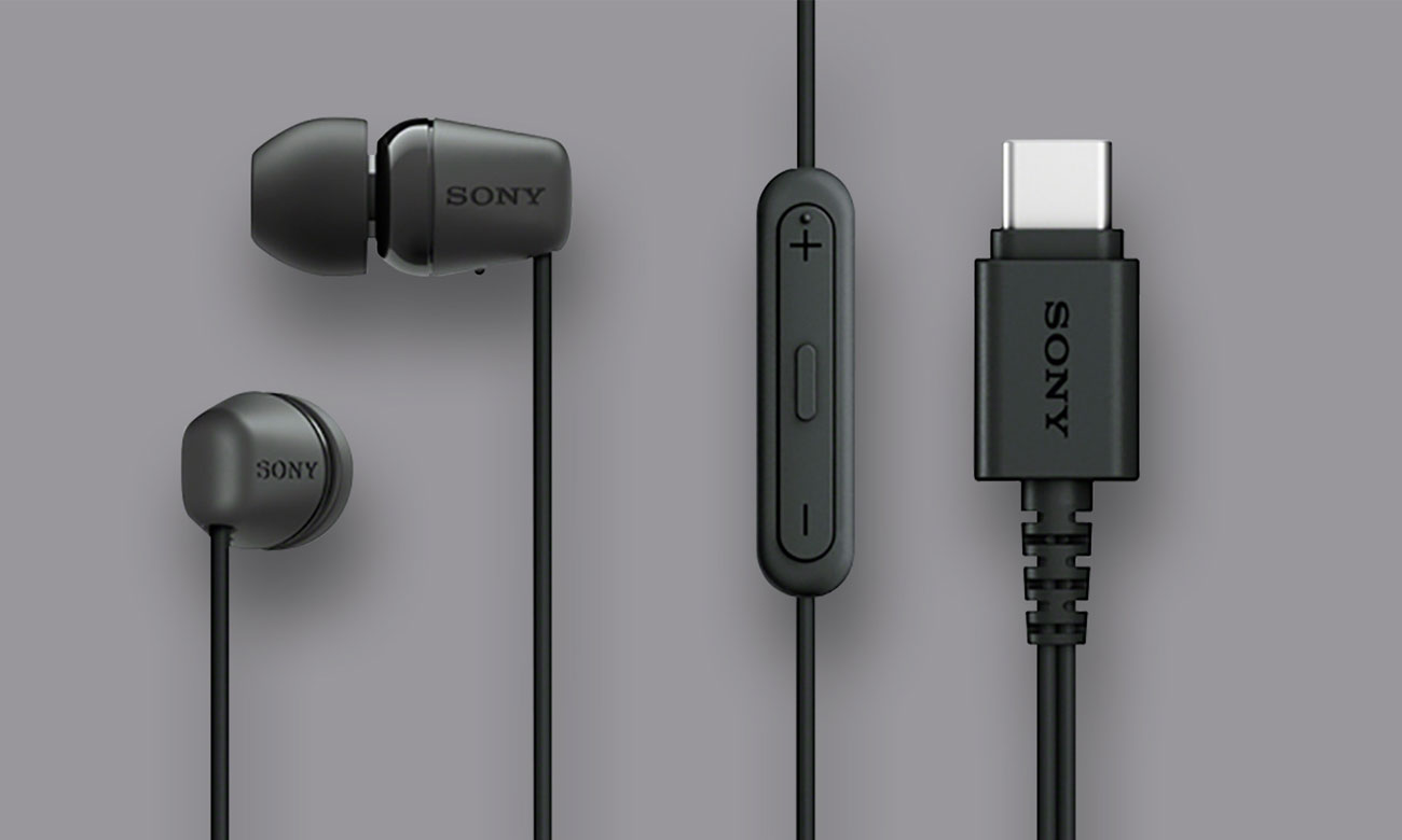 Kabelgebene Sony EX15C Schwarz - Gesamtansicht, Grafik mit Hintergrund