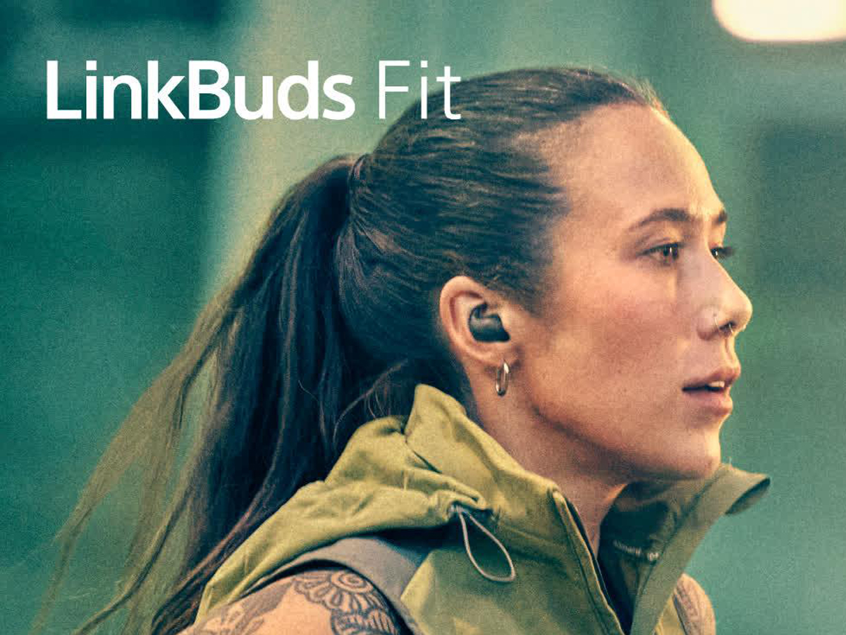 Lifestyle-Grafik der Sony LinkBuds Fit - Kabellose Kopfhörer