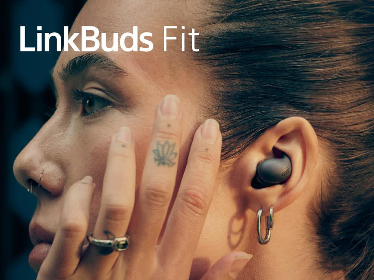 Lifestyle-Grafik der Sony LinkBuds Fit - Kabellose Kopfhörer