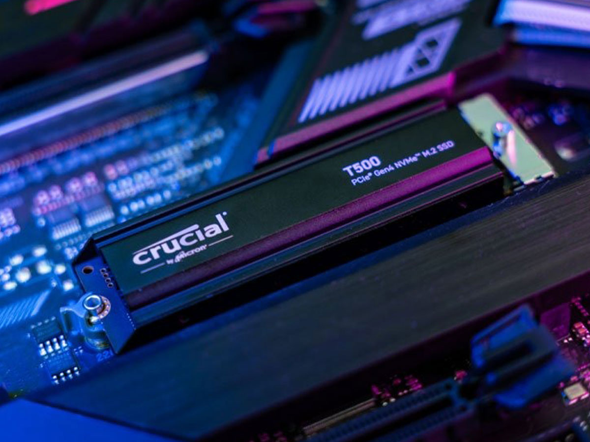 Crucial 2 TB M.2 PCIe Gen4 NVMe T500 Heatsink