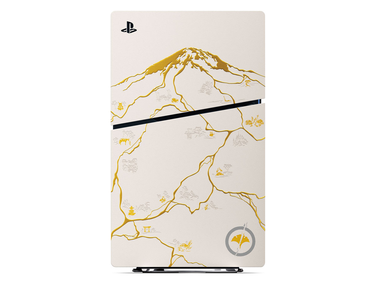 PlayStation 5 Konsolenabdeckung – Limited Edition Gold Ghost of Yōtei – Einzigartiges Design