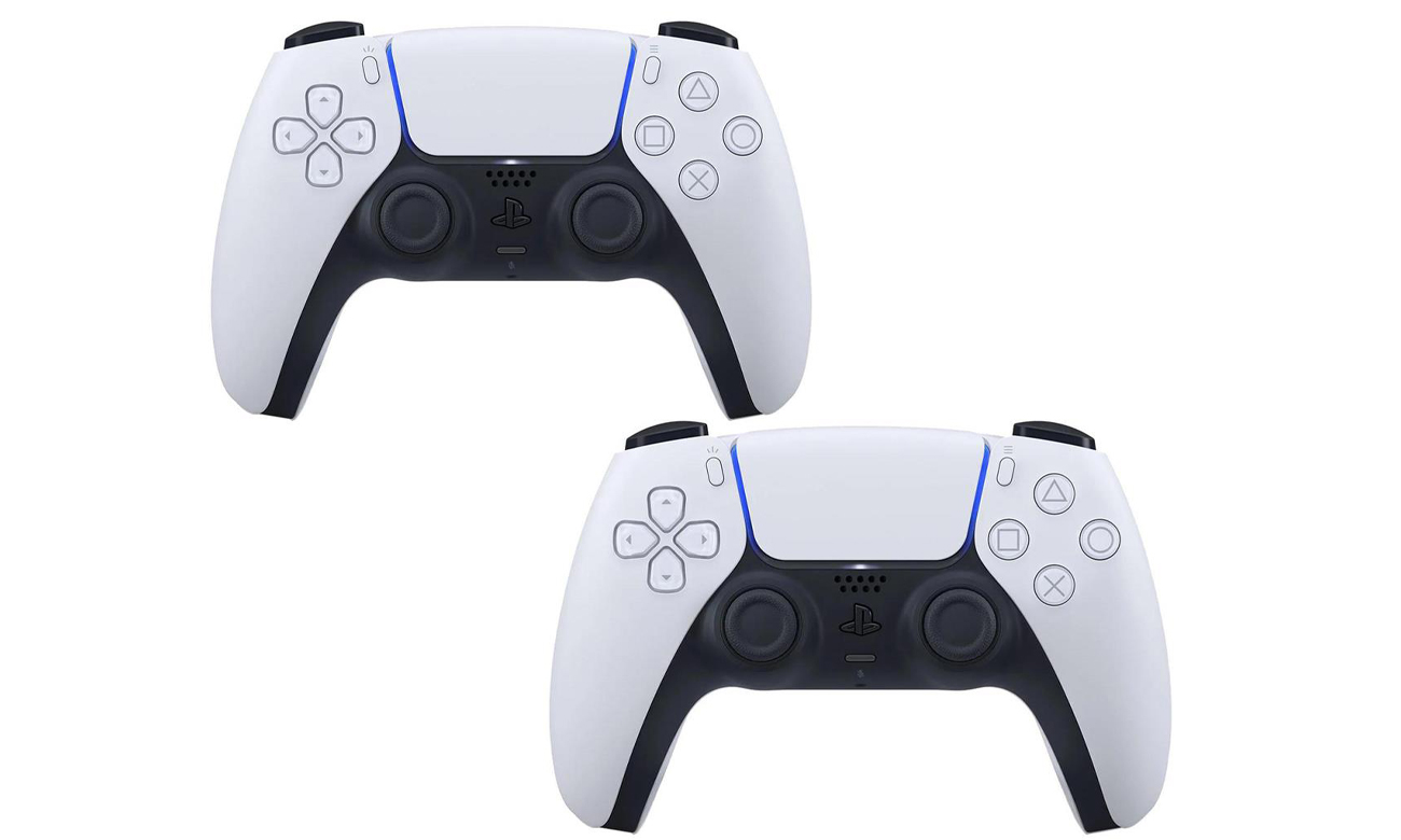 Zwei Sony DualSense White Controller im Set