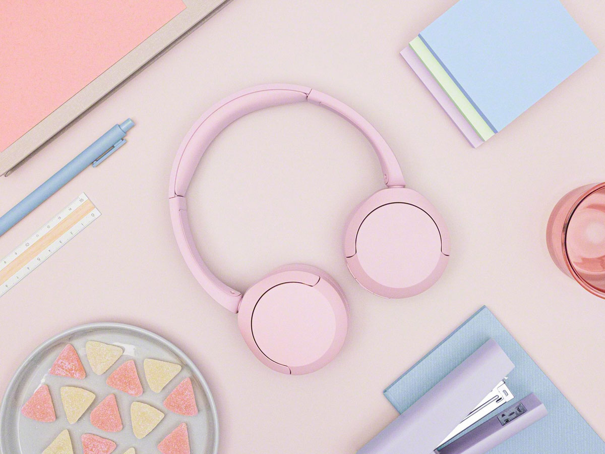 Nauszne kabellose Kopfhörer Sony WH-CH520 Rosa - Lifestyle-Grafik