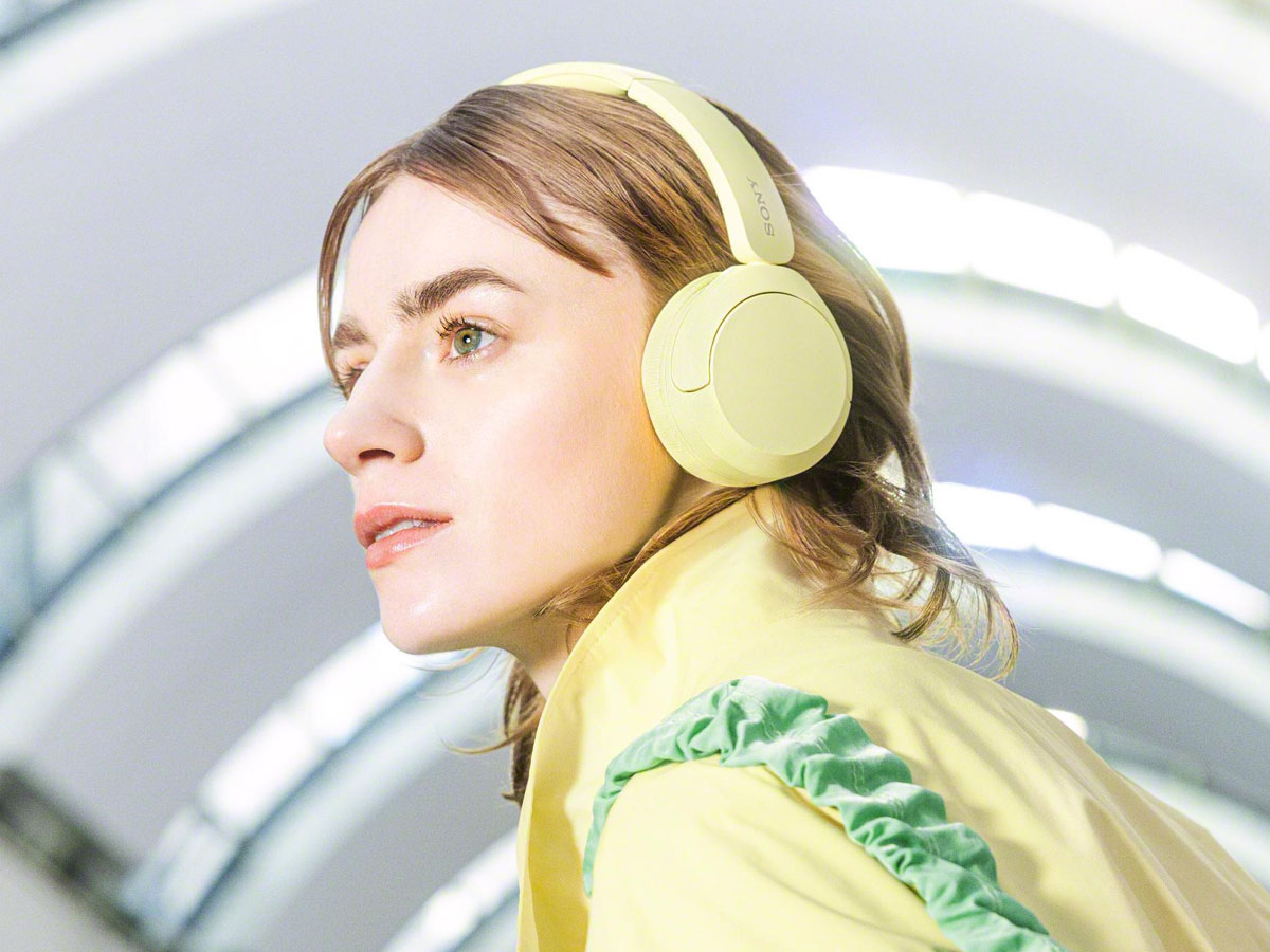 Nauszne kabellose Kopfhörer Sony WH-CH520 Gelb - Lifestyle-Grafik