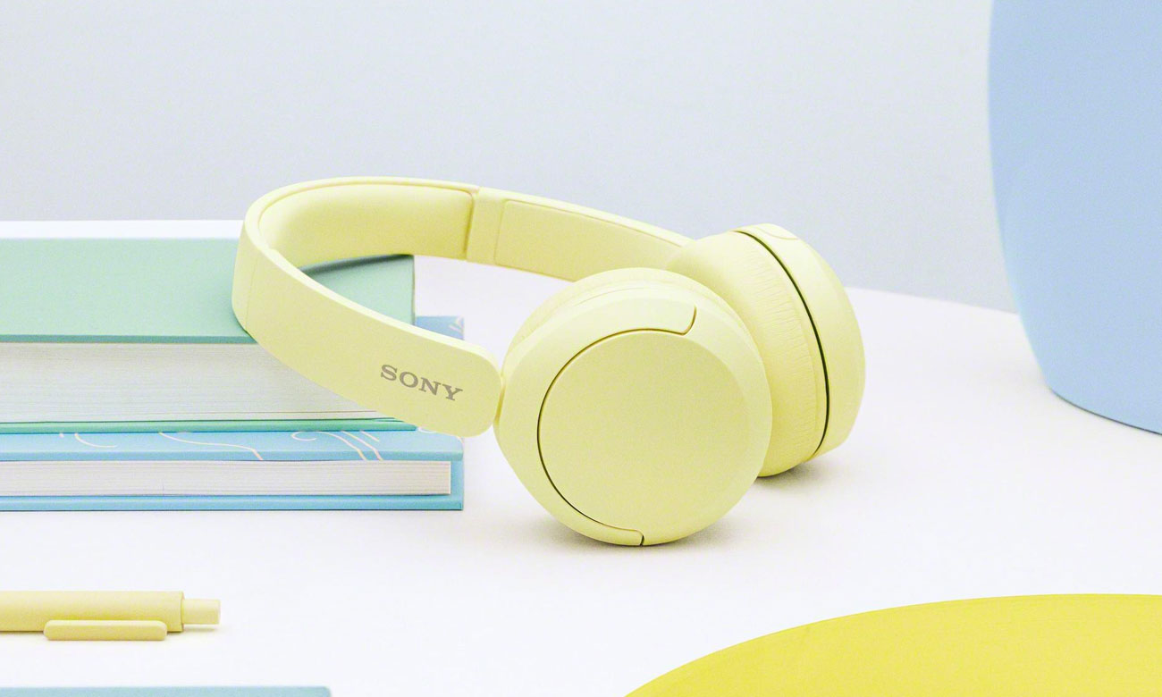 Nauszne kabellose Kopfhörer Sony WH-CH520 Gelb - Lifestyle-Grafik