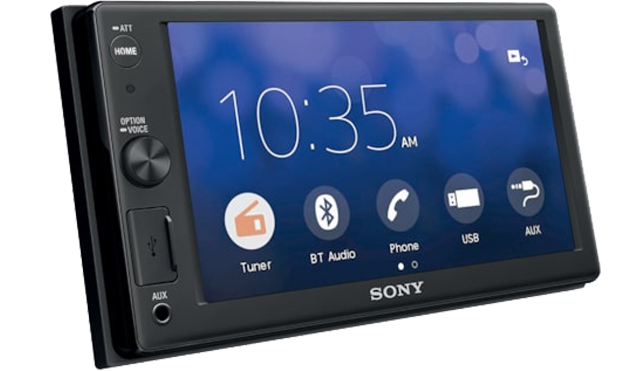 Radioodtwarzacz Sony XAV-AX1000 - Widok od przodu pod kątem