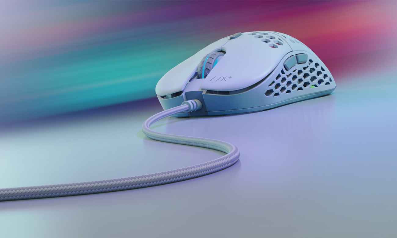 SPC Gear LIX Plus Onyx White Gaming-Maus