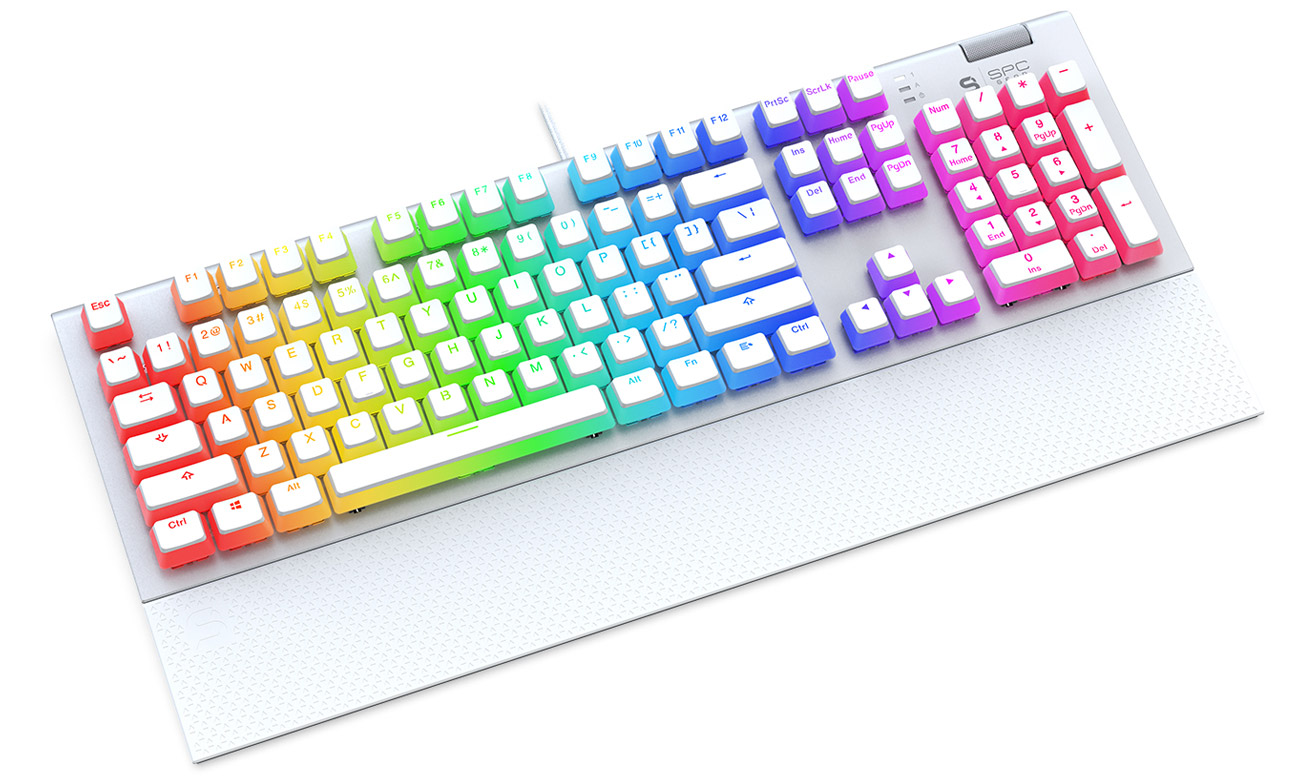SPC Gear GK650K RGB Onyx White Pudding