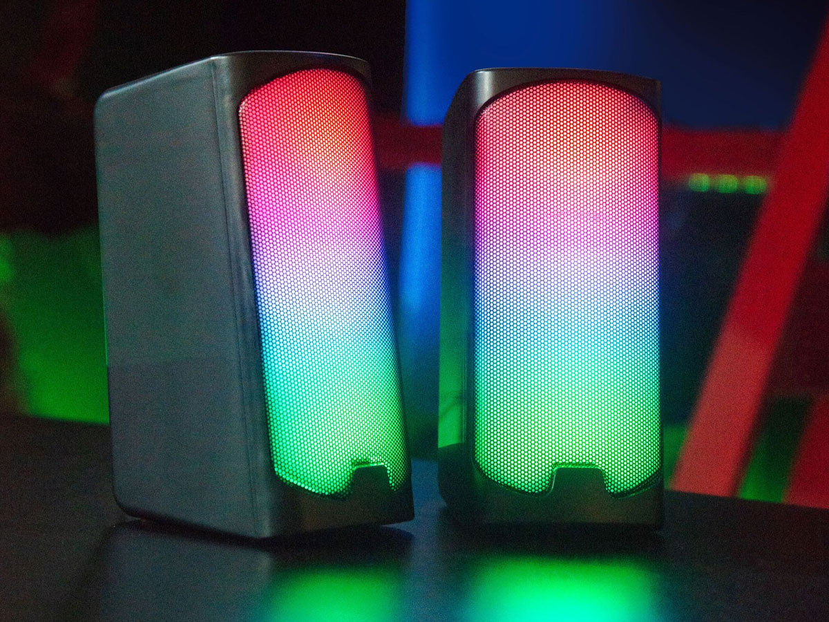 SpeedLink TONOS RGB Gaming Stereo-Lautsprecher, schwarz