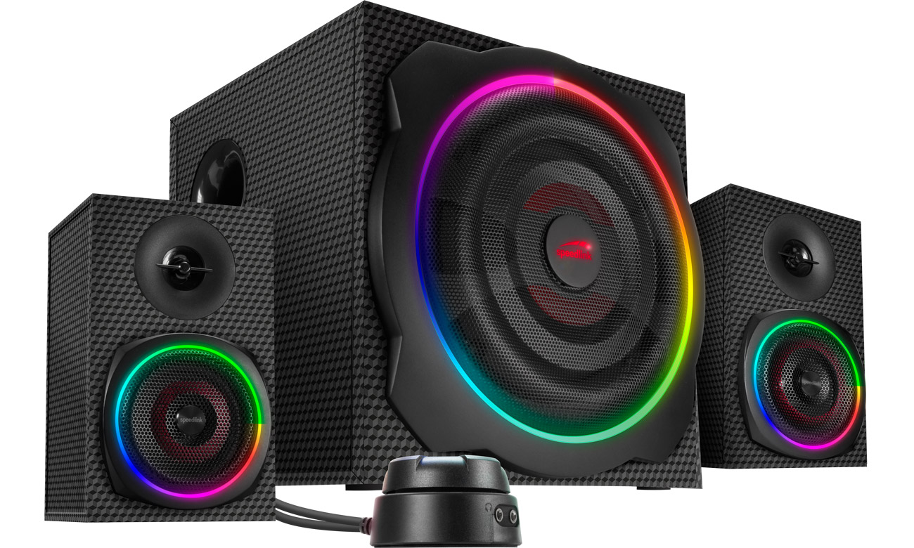 Speedlink GRAVITY CARBON RGB 2.1 Lautsprecher