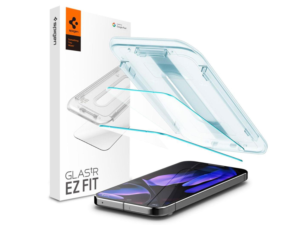 Etui Spigen Glas.Tr ”Ez Fit” 2-Pack für Google Pixel 9 / Pixel 9 Pro Clear
