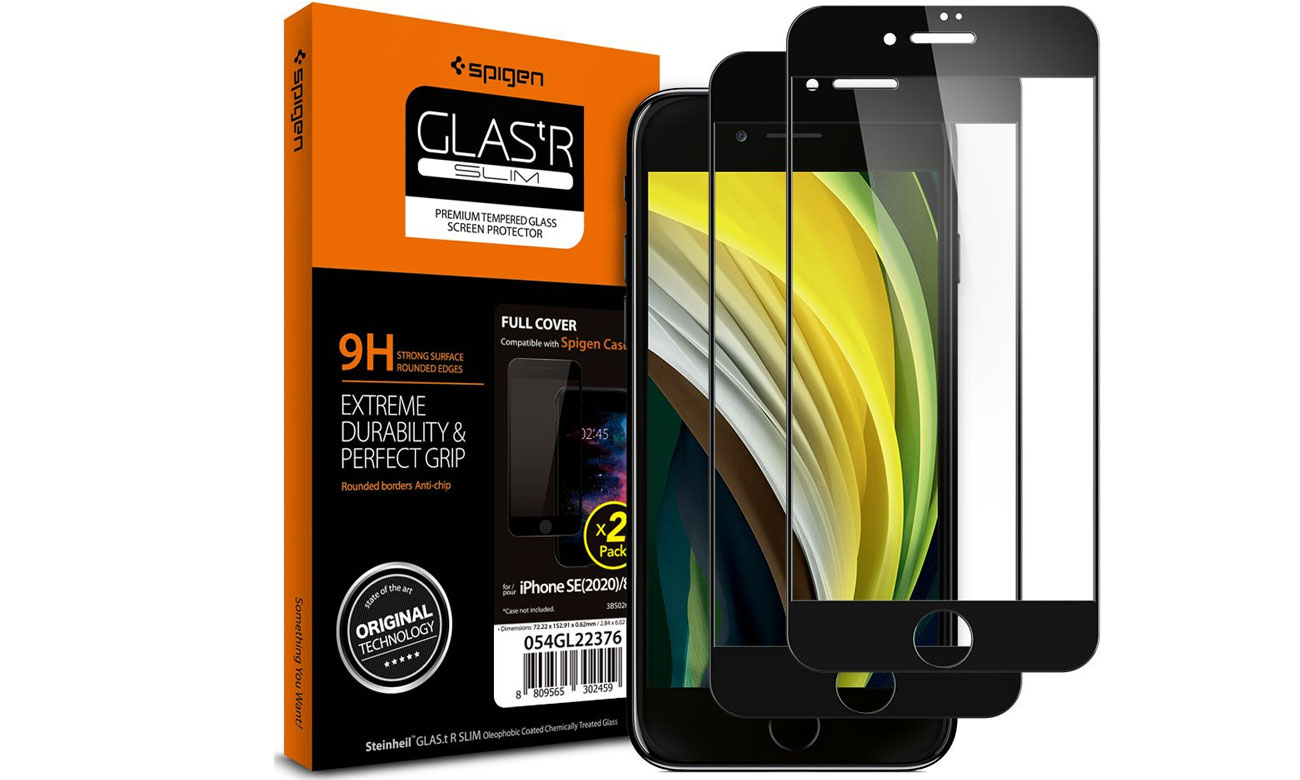 Spigen Glass FC für iPhone 7/8/SE mit Verpackung