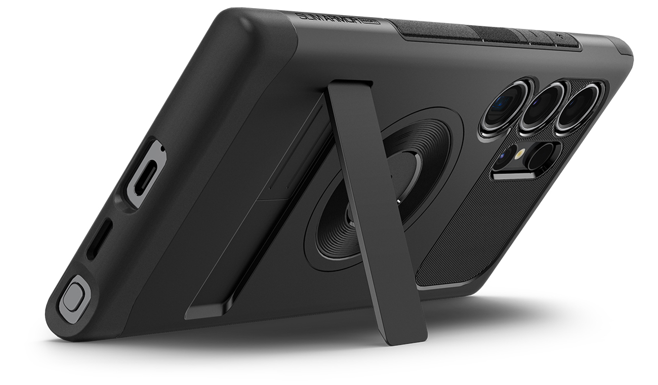 Spigen Slim Armor Magfit Hülle für Samsung Galaxy S24 Ultra Schwarz - Funktionaler Ständer