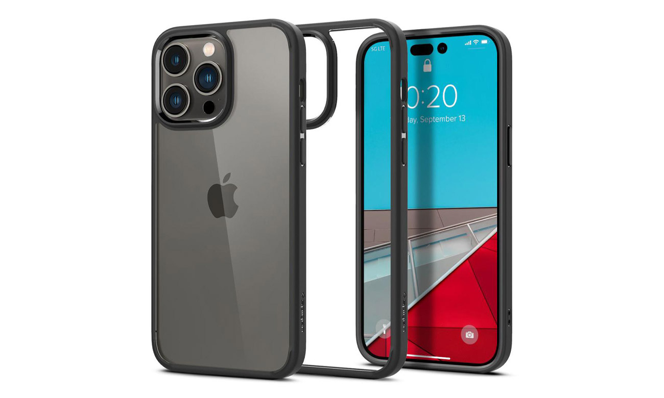 SPIGEN Ultra Hybrid für Apple iPhone 14 Pro matte Schwarz