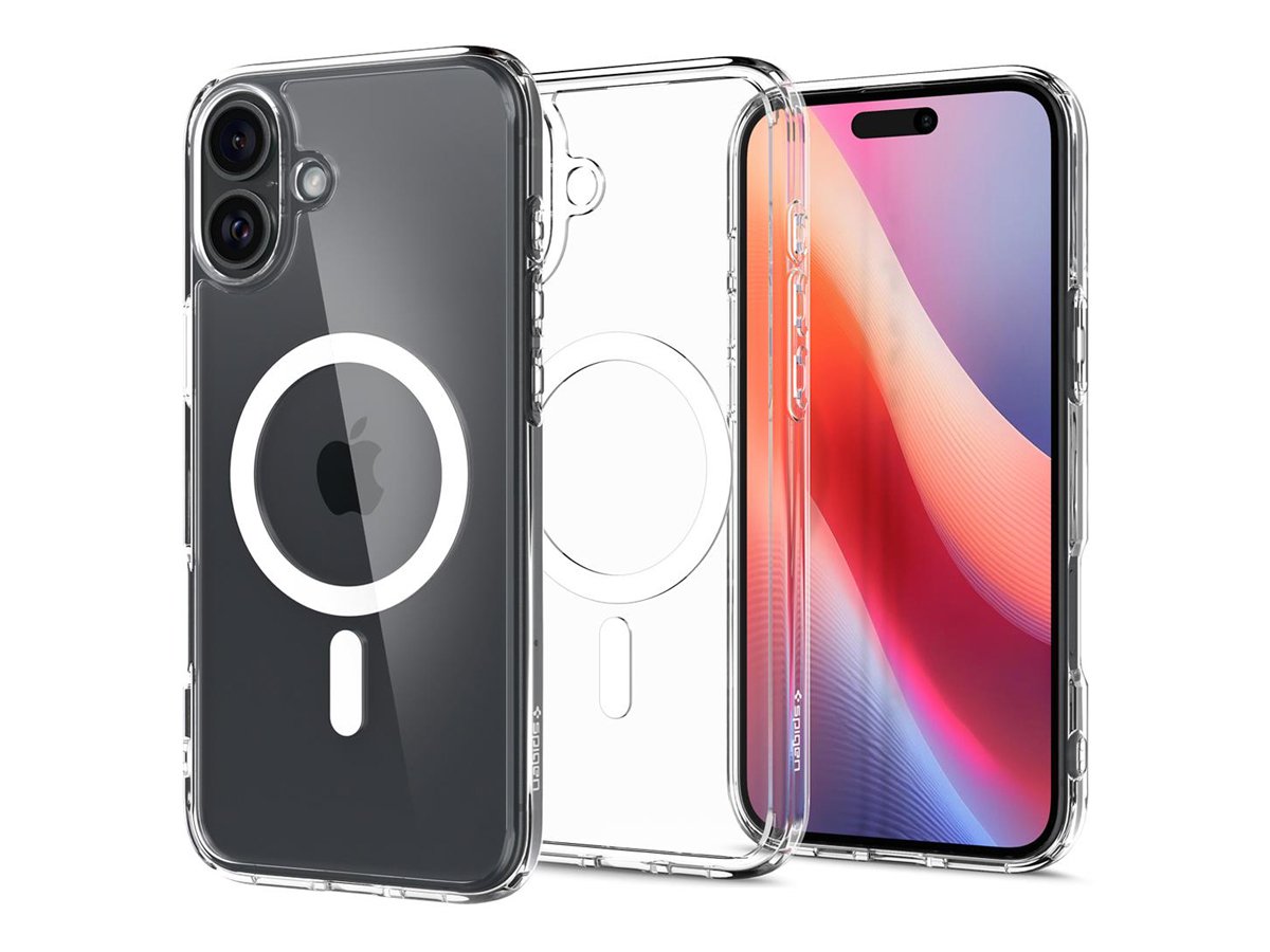Hülle Spigen Ultra Hybrid Mag MagSafe für iPhone 16 Weiß