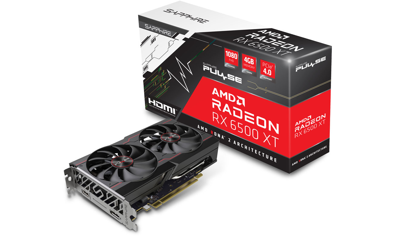 Sapphire RADEON RX 6500 XT PULSE 4GB GDDR6 11314-01-20G