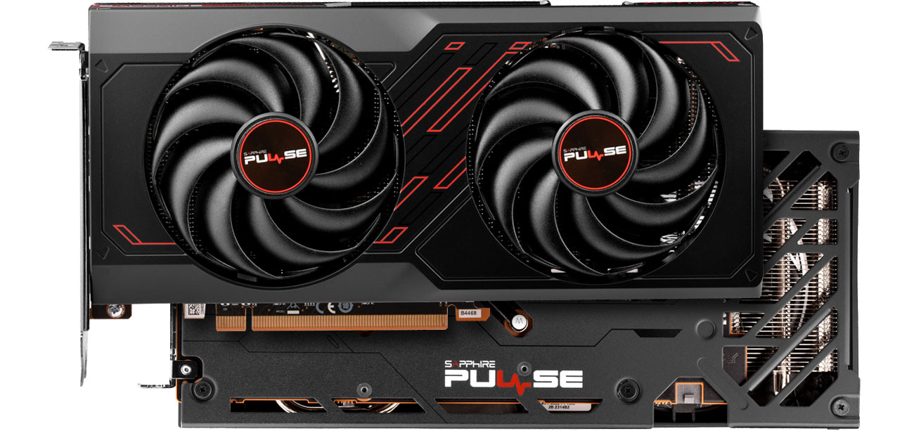 Sapphire Radeon RX 7600 PULSE GAMING OC Chłodzenie