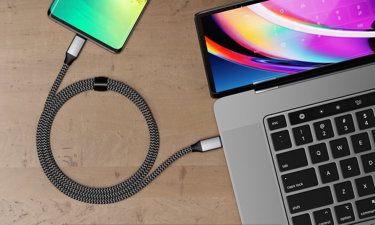 USB-C - USB-C Kabel Satechi 100W 2m Space Gray