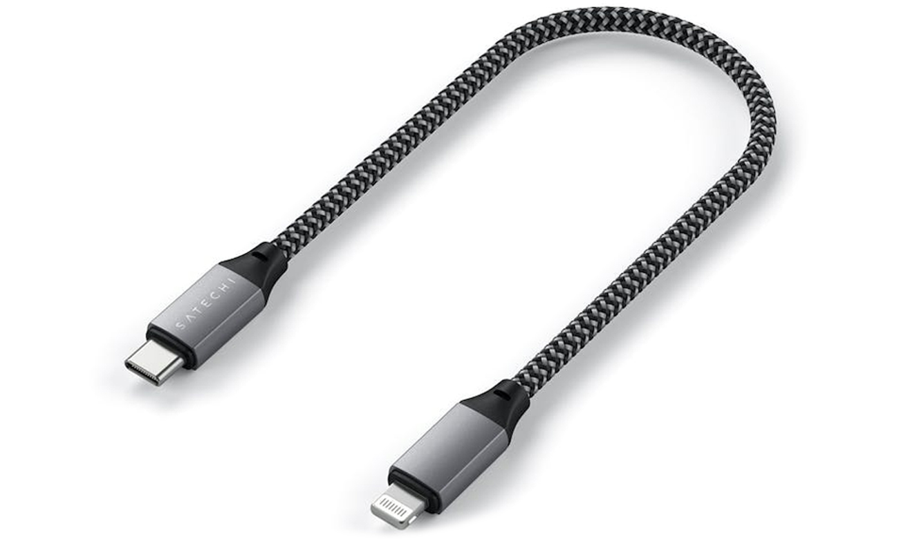 Satechi USB-C - Lightning Kabel 25cm (space gray)