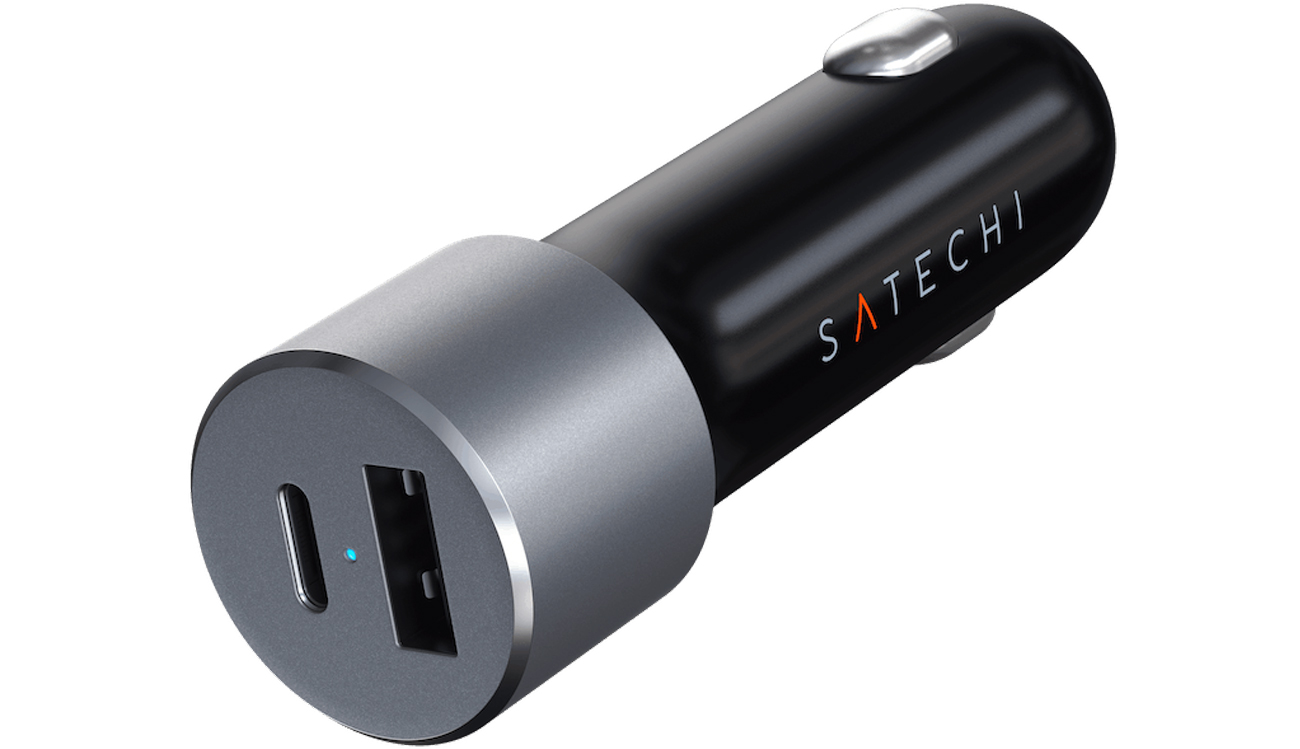Auto-Ladegerät 72W USB-C PD USB-A (Space Gray)