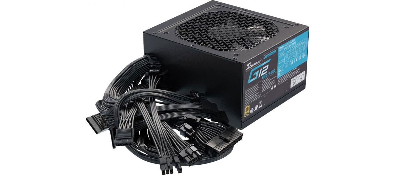 Seasonic G12 750 W 80 Plus Gold kable