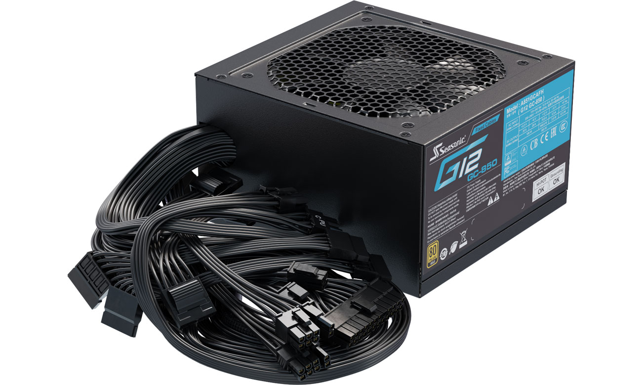 Seasonic G12 850 W 80 Plus Gold kable