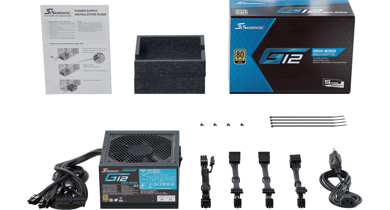 Seasonic G12 GM 650 W 80 Plus Gold