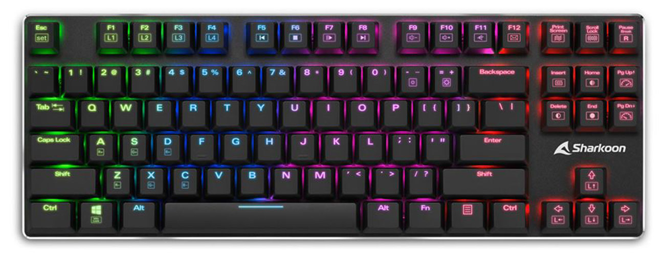 Sharkoon PureWriter RGB TKL Kailh Red