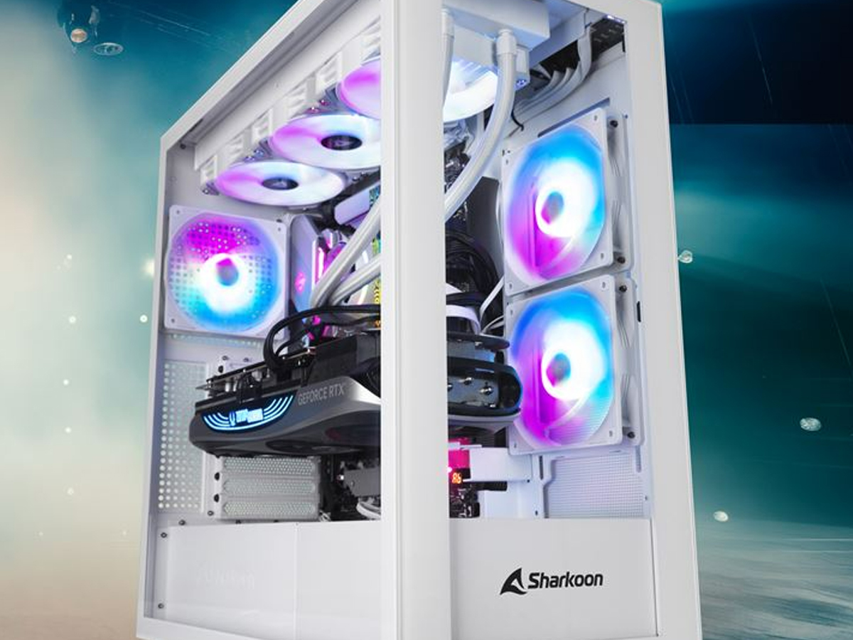 PC-Gehäuse Sharkoon Rebel C60 RGB Weiß