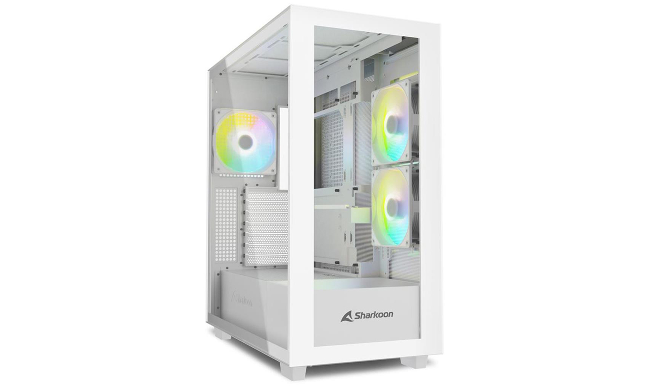 PC-Gehäuse Sharkoon Rebel C60 RGB Weiß