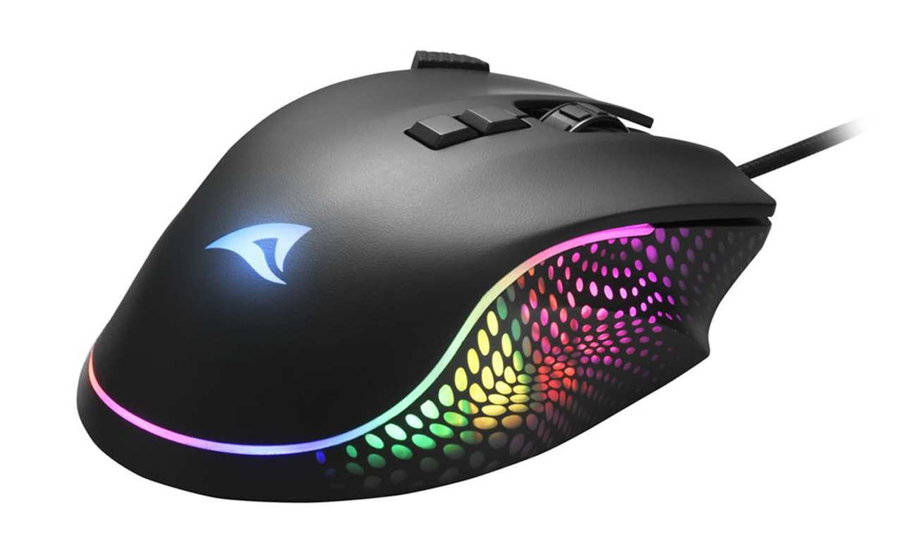 Kabelgebundene Maus Sharkoon SHARK Force 3 Black