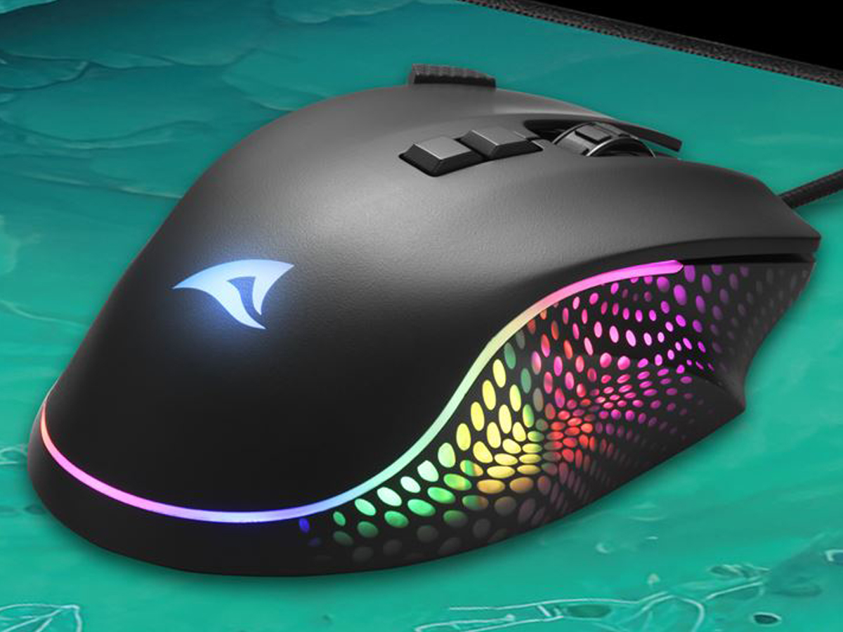 Kabelgebundene Maus Sharkoon SHARK Force 3 Black