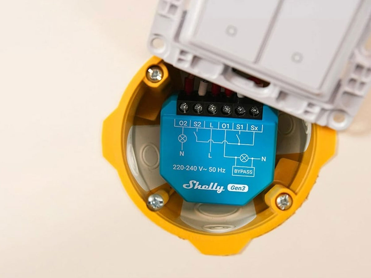 Shelly 2-Kanal Lichtschalter 2L Gen3 WiFi