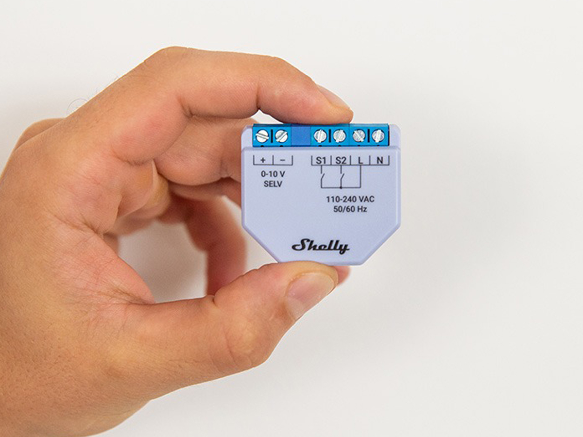 WiFi Lichtdimmer Shelly Plus 0-10V Dimmer - Lifestyle-Grafik