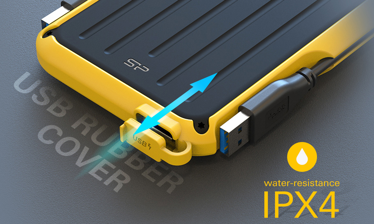 Stoß- und spritzwassergeschütztes Design