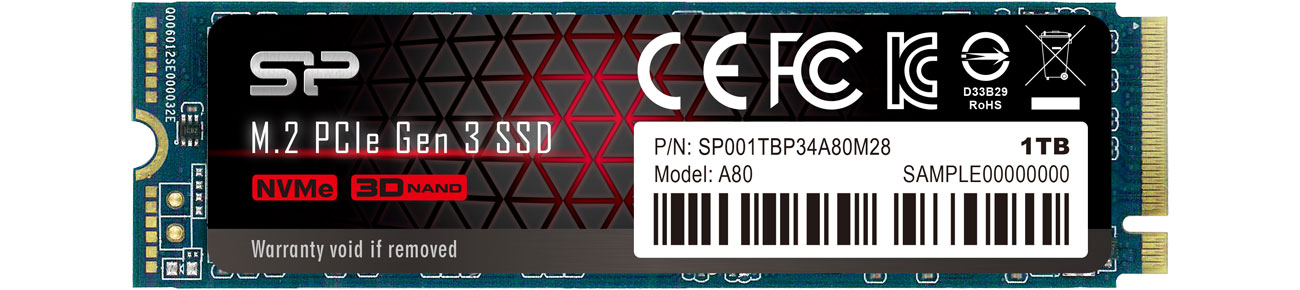 Silicon Power 1TB M.2 PCIe NVMe A80