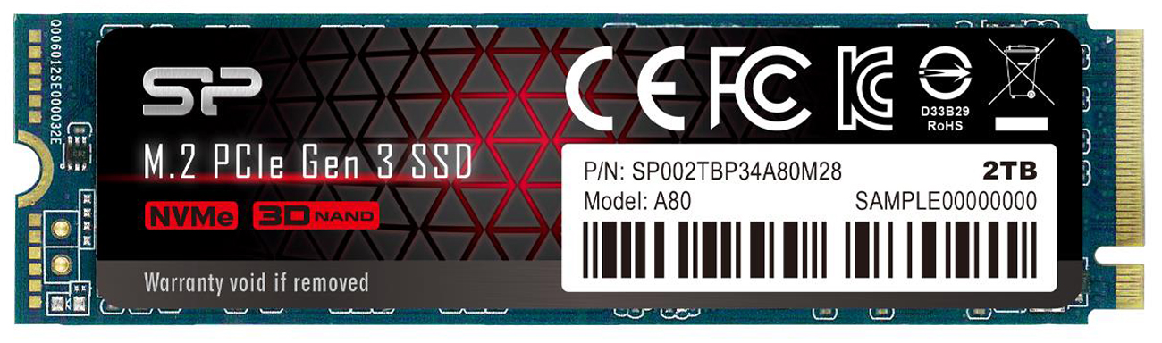 Silicon Power 2TB M.2 PCIe NVMe A80