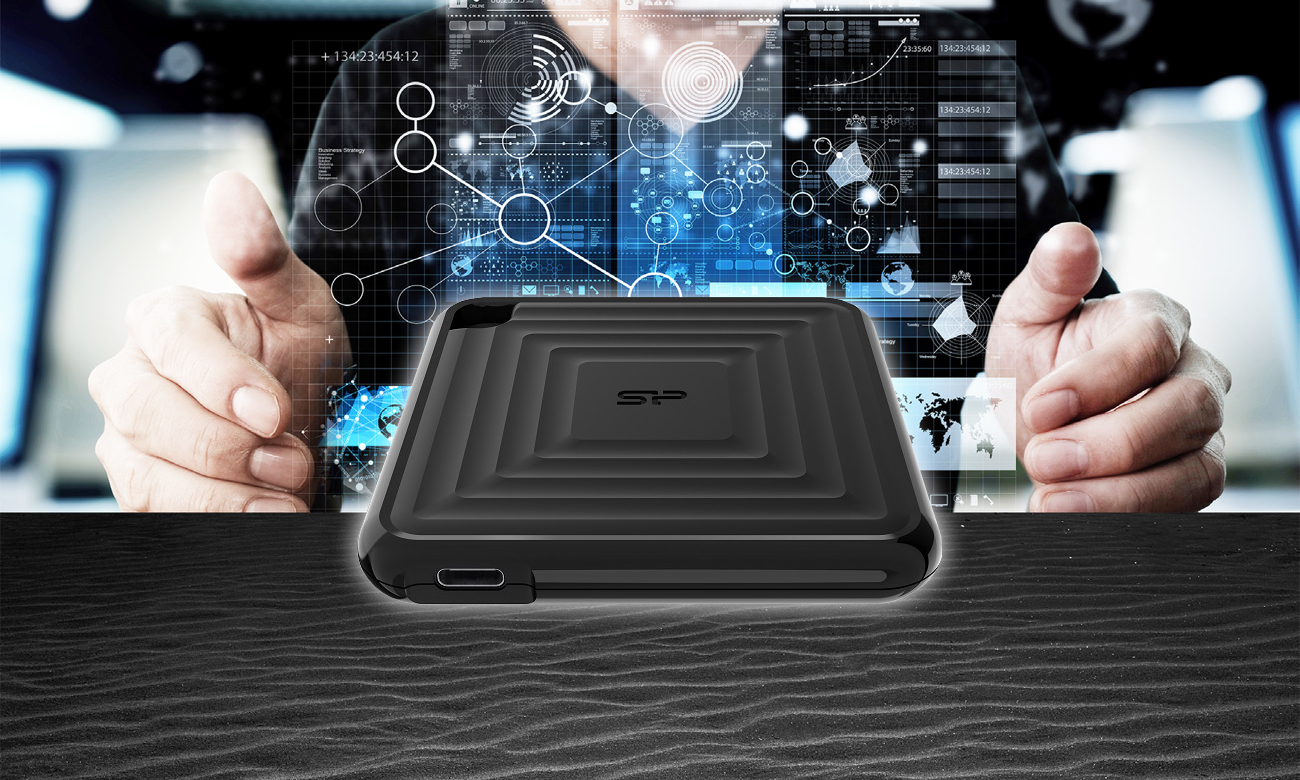 Silicon Power PC60 1 TB USB-C schwarz