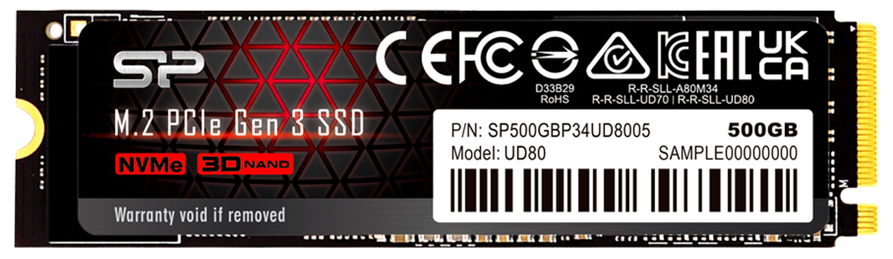 Silicon Power 500GB M.2 PCIe NVMe UD80