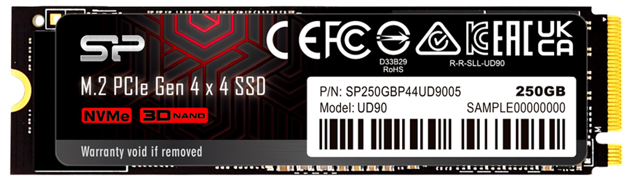 Silicon Power 250GB M.2 PCIe Gen4 NVMe UD90