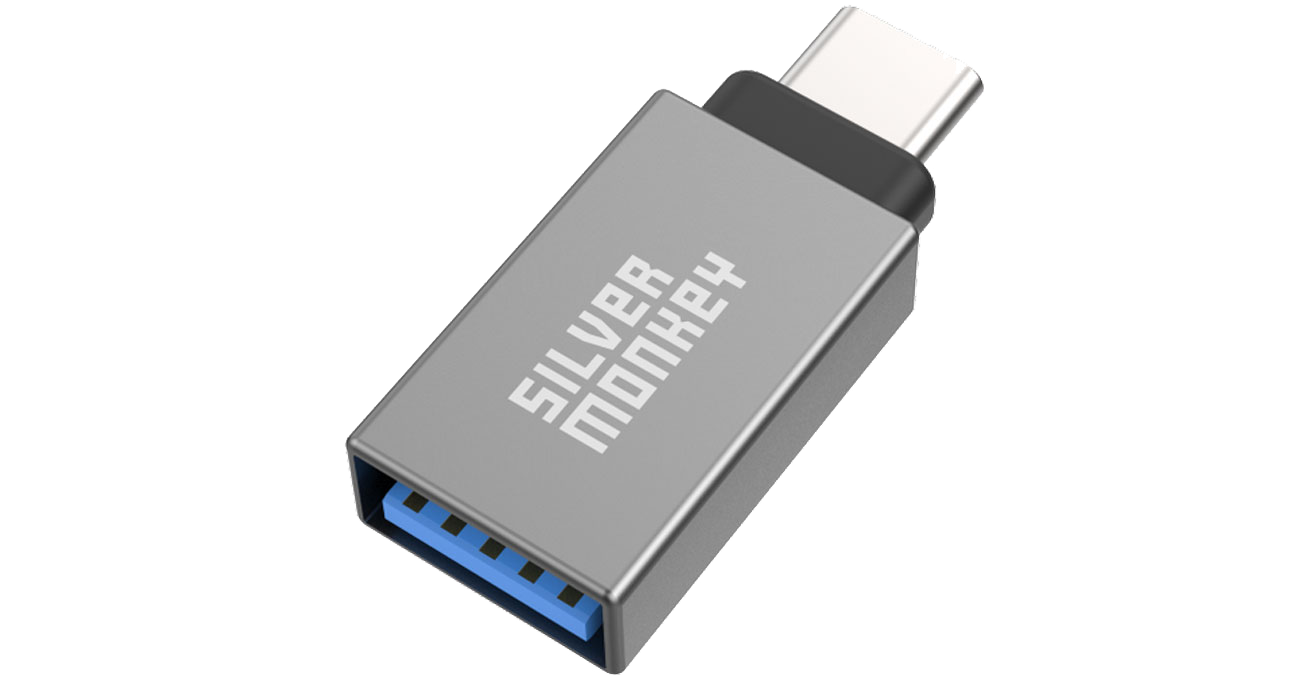 Silver Monkey X Adapter USB-C - USB 3.1 (OTG)